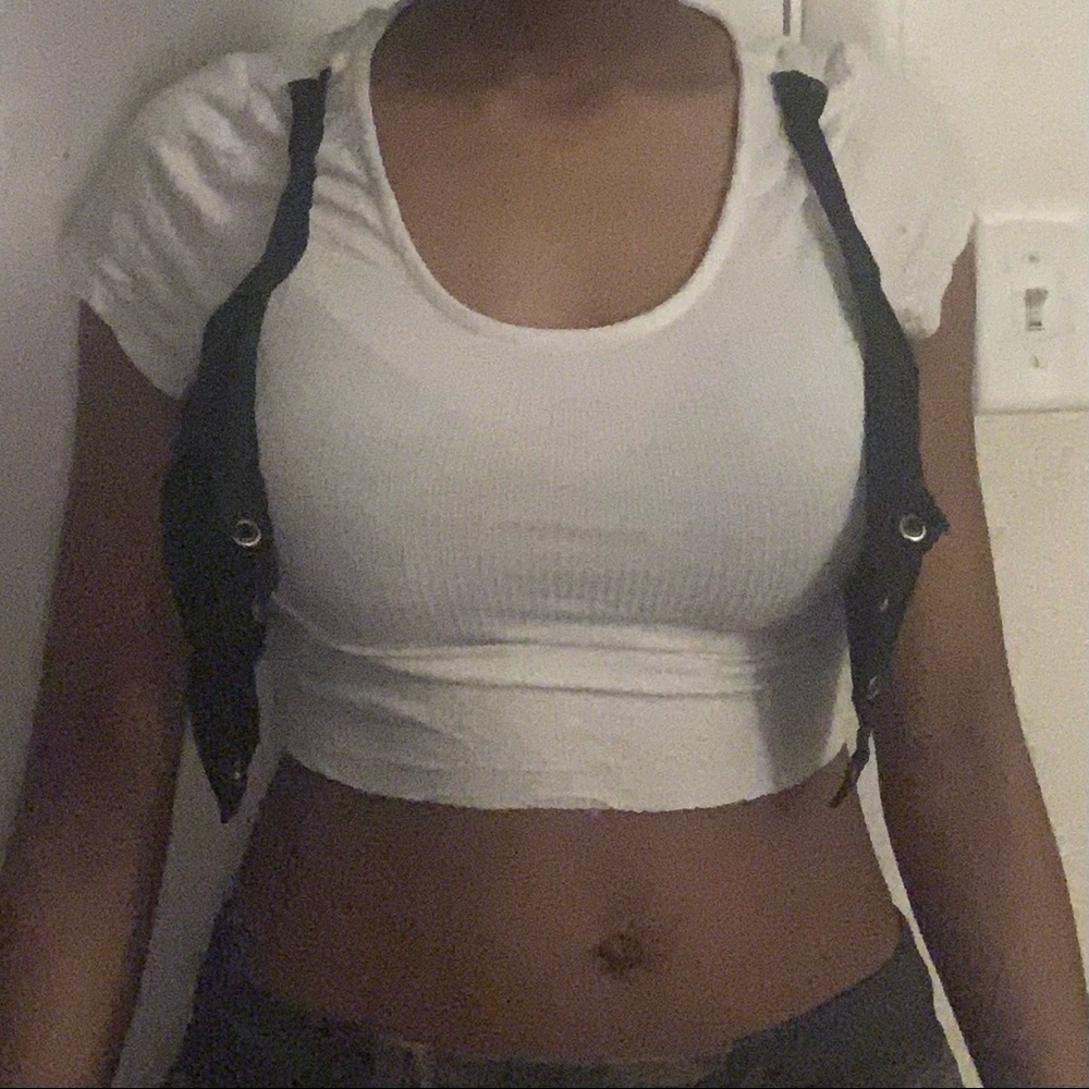 Crop top with vest
